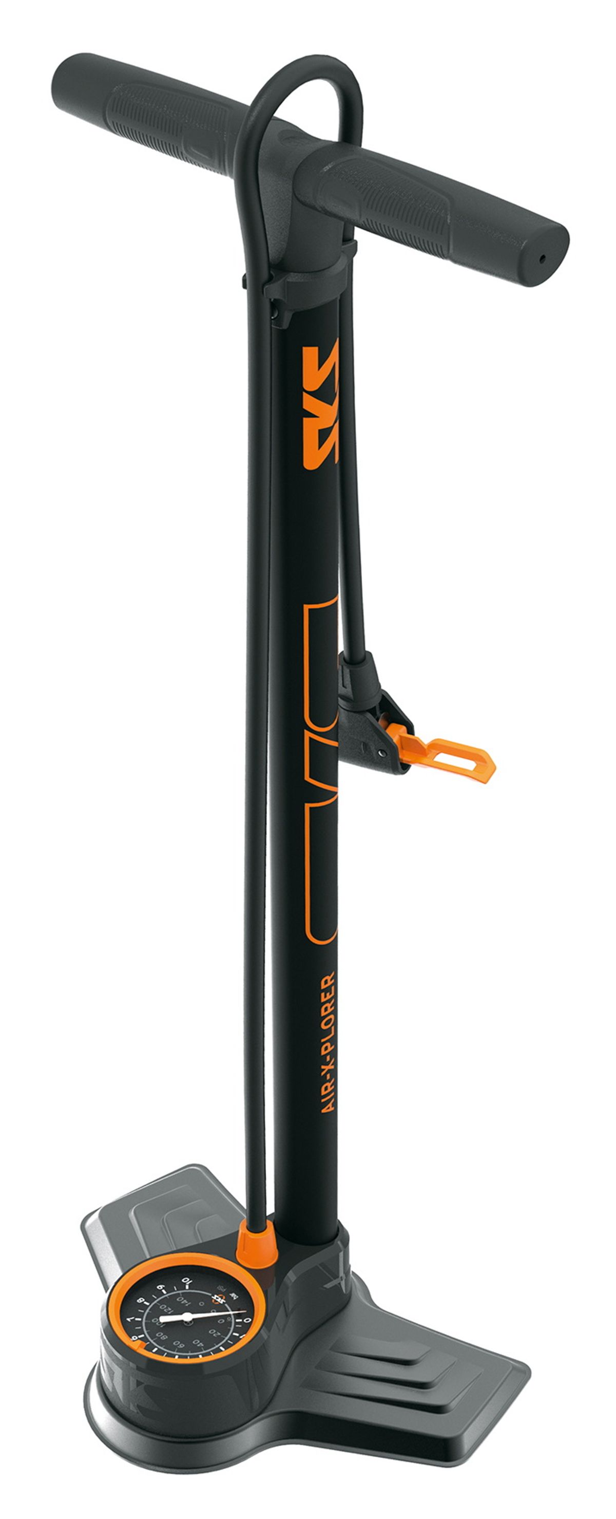 SKS Air-X-Plorer 10.0 Fodpumpe 10bar/144psi - Sortorange