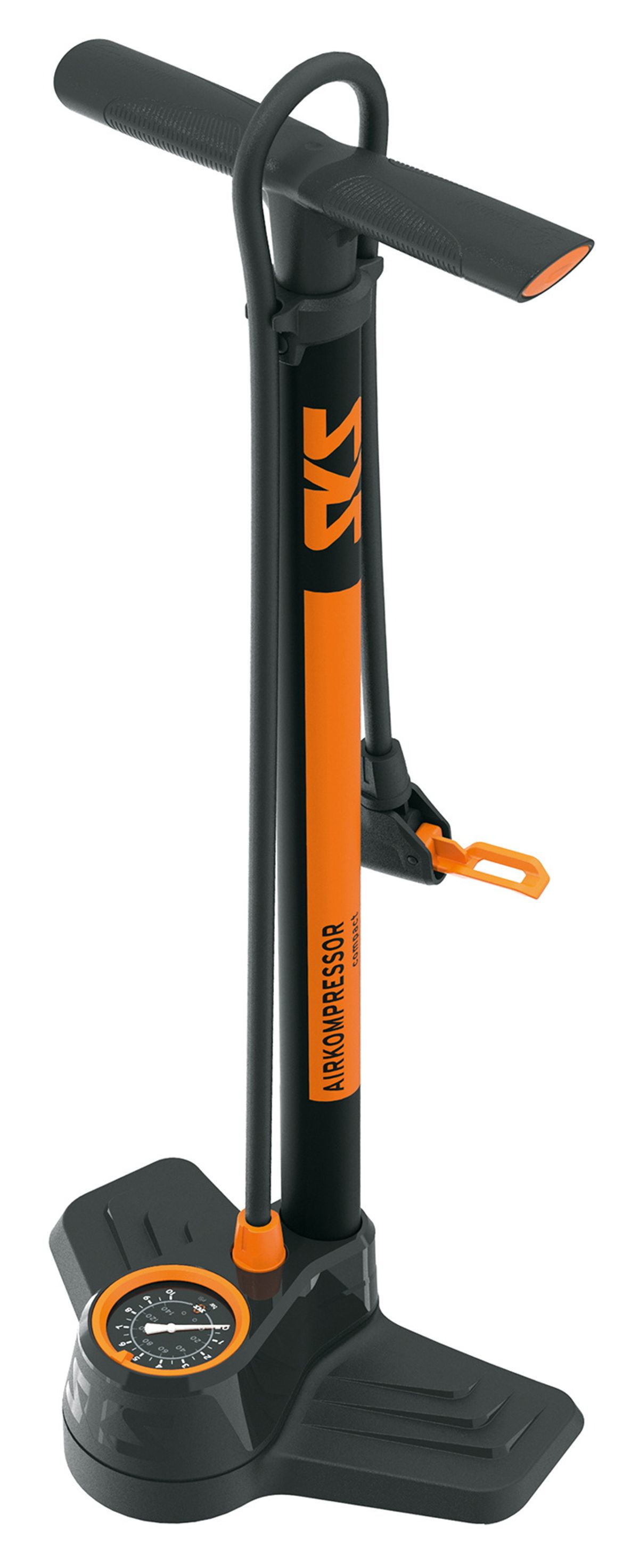 SKS Airkompressor Compact 10.0 Fodpumpe 10bar/144psi - Sortorange