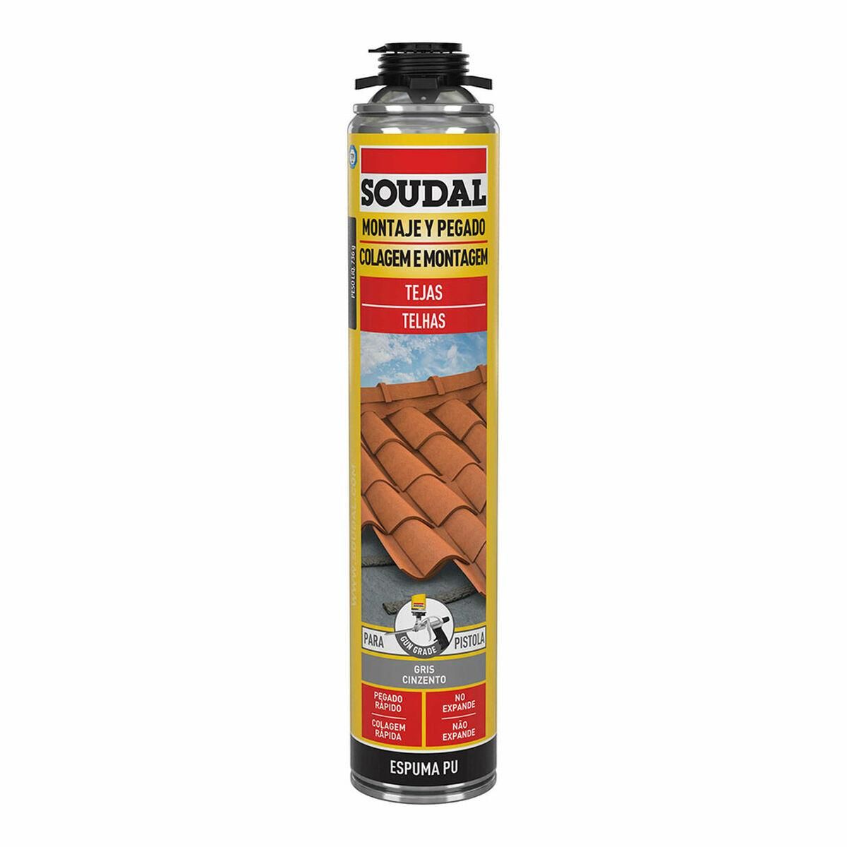 Skum Soudal Polyuretan Pistol Tag Grå 750 ml