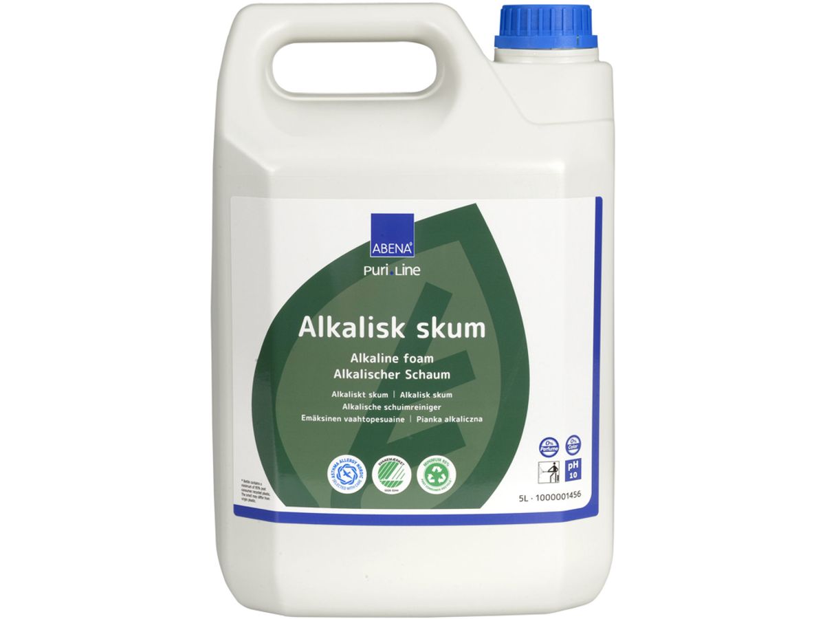 Skumrengøring Puri-line Alkalisk Uden Farve og Parfume 5 L. - Udgår