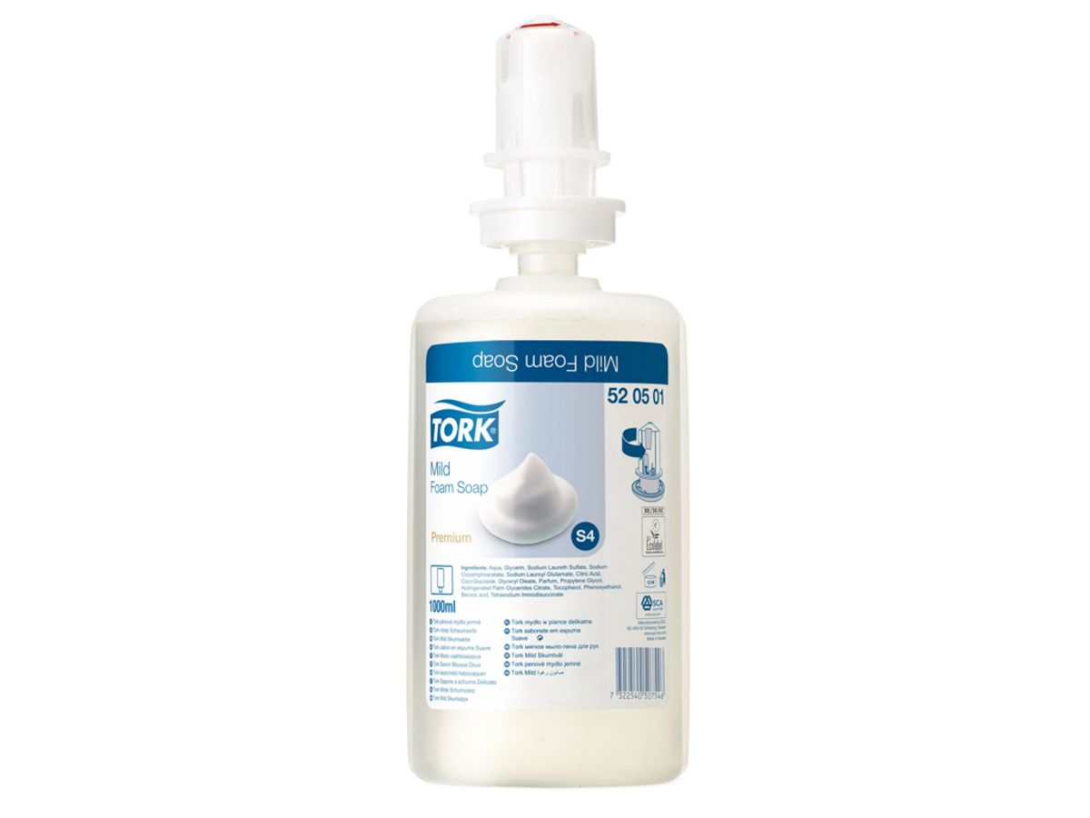 Skumsæbe Tork S4 520501 Mild 6x1 Liter