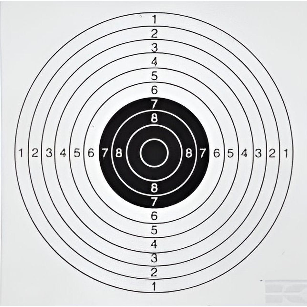 Skydeskiver 140x140 mm 100 stk.