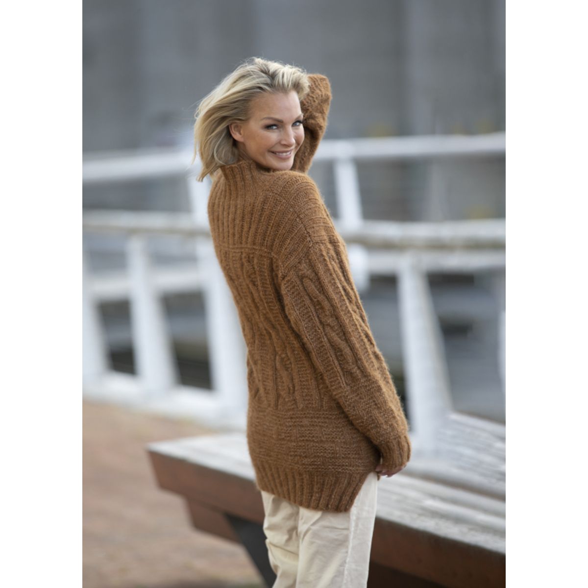 "Skylar" Genser - Viking Design 2226-1A Kit - XS-XXL - Viking Alpaca Bris, fra Viking