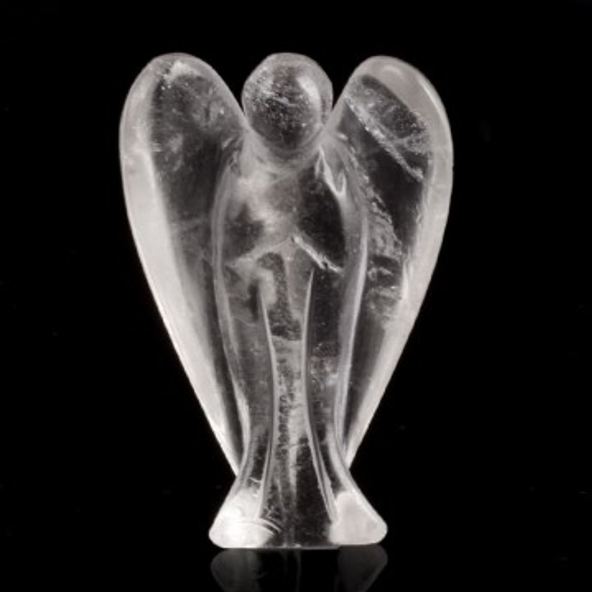 Skytsengel i Bjergkrystal 10 cm - Engle statuer - GodKarmaShop