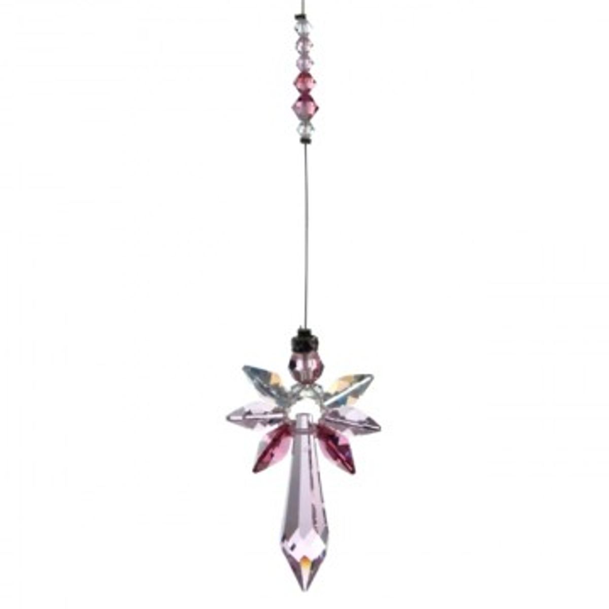 Skytsengle Rose - Engel i Swarovski krystal - GodKarmaShop