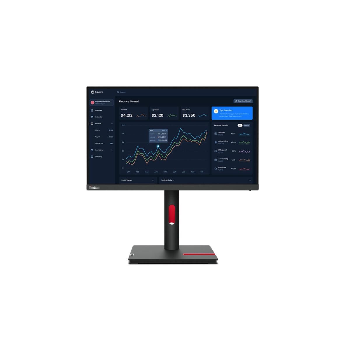 Skærm Lenovo ThinkVision T22i-30 21,5" LED IPS 60 Hz 50-60 Hz