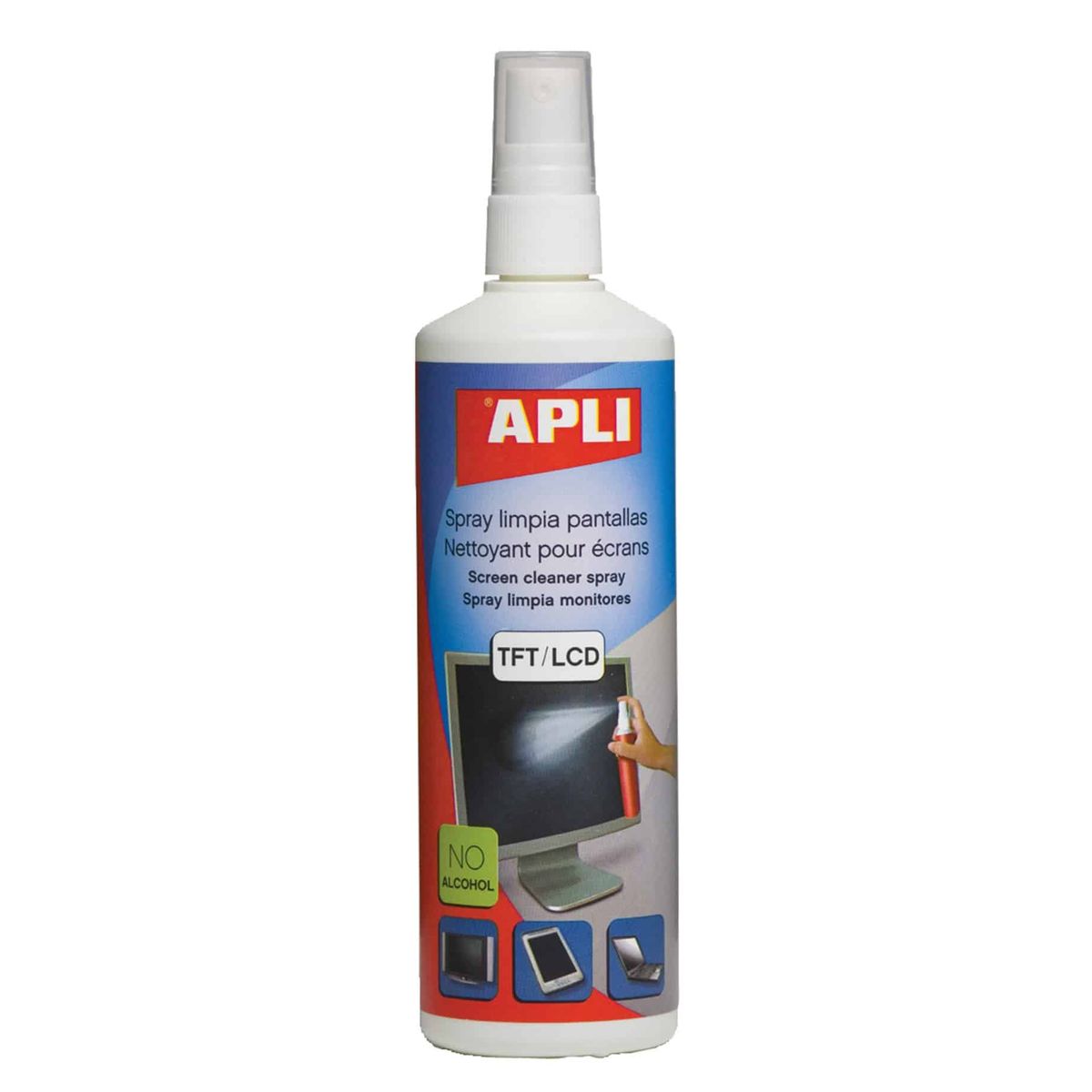 Skærmrens Spray TFT/LCD APLI 250ml Antistatisk.