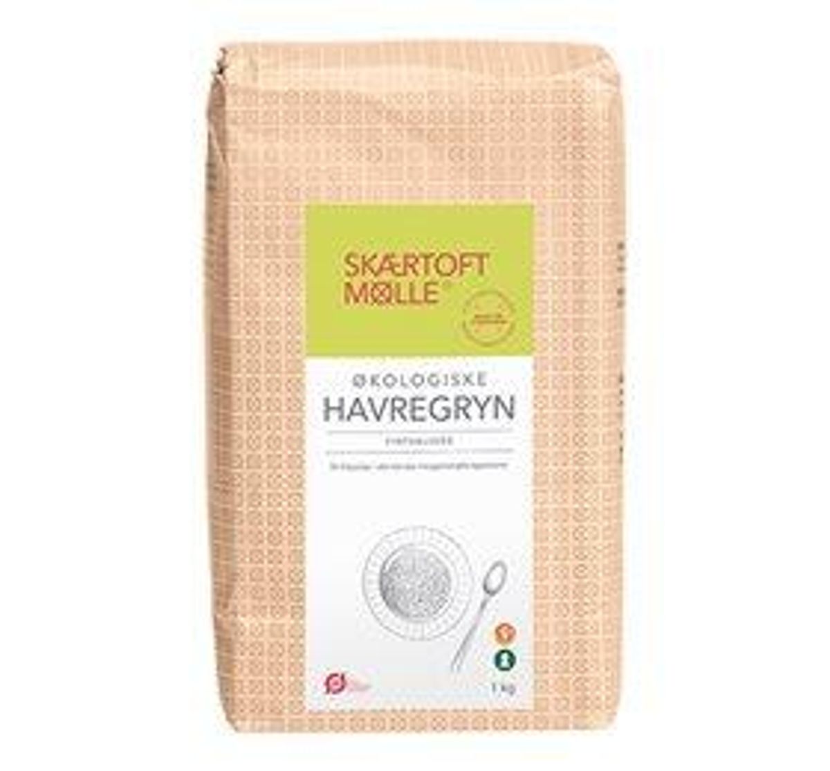 Skærtoft Mølle Havregryn fintvalsede Ø - 1 kg.