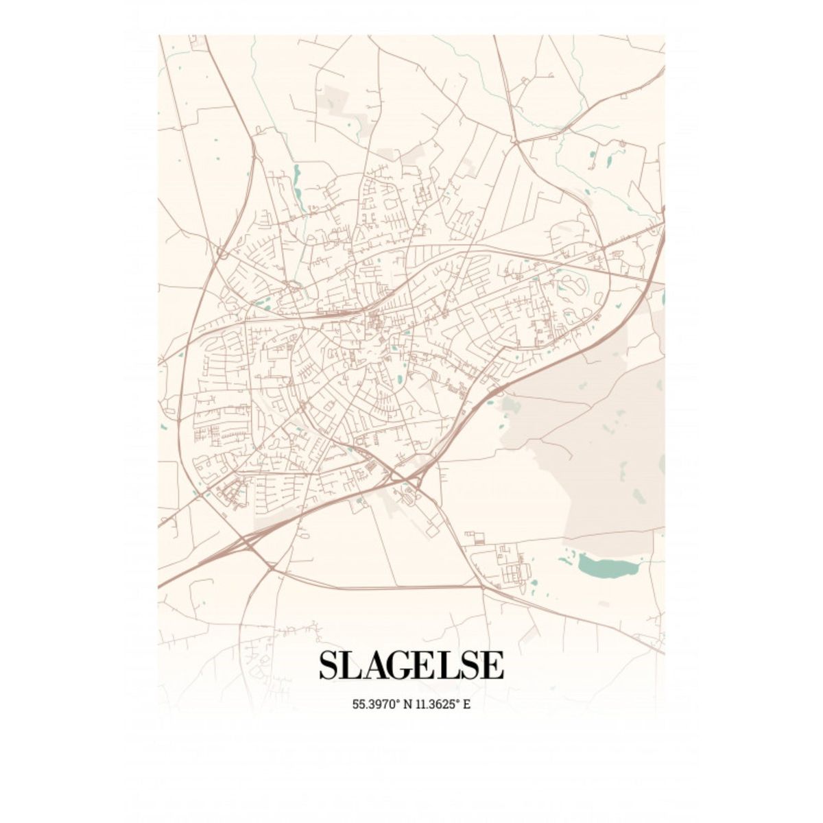 Slagelse 21x30cm (A4)