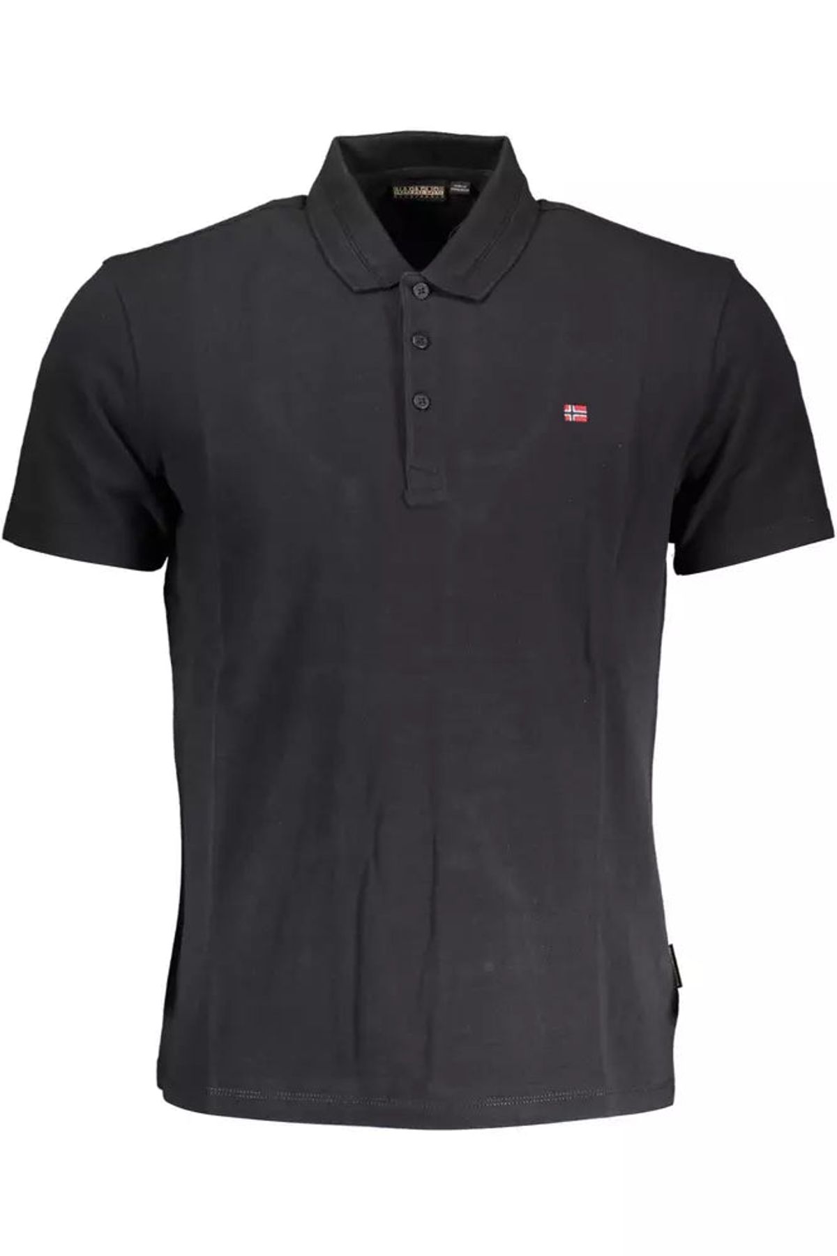 Sleek Short-Sleeved Cotton Polo Shirt