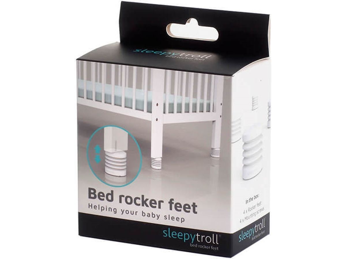 Sleepytroll Rocker Feet For Crib, 4 Pcs, White