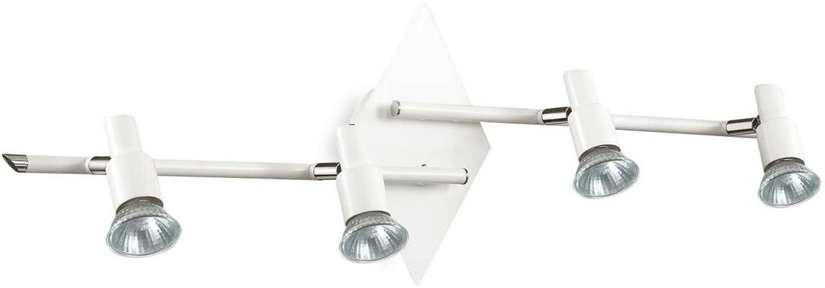 Slem, Loftslampe, GU10 max 4 x 50W, GU10, hvid, metal, L715xH160xB220mm