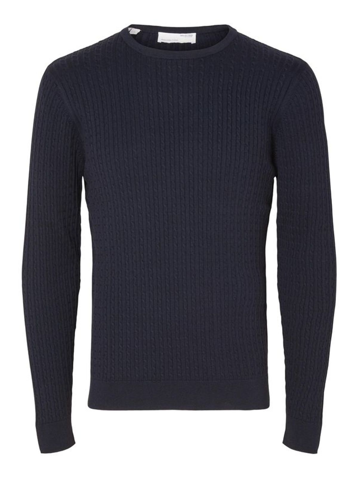 SLHBERG CABLE CREW NECK NOOS