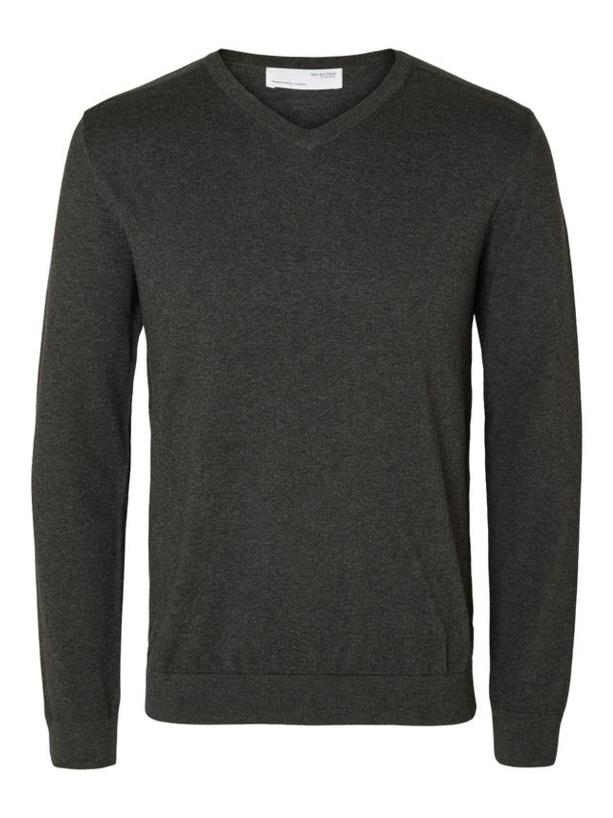 SLHBERG LS KNIT V-NECK NOOS