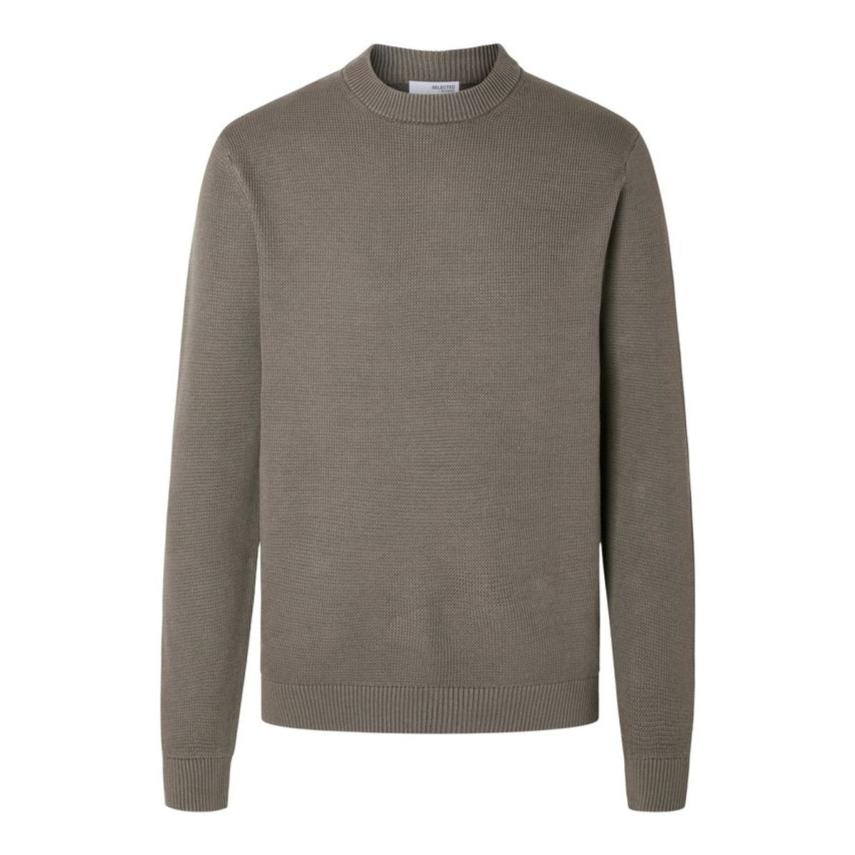 SLHDANE LS KNIT STRUCTURE CREW NECK