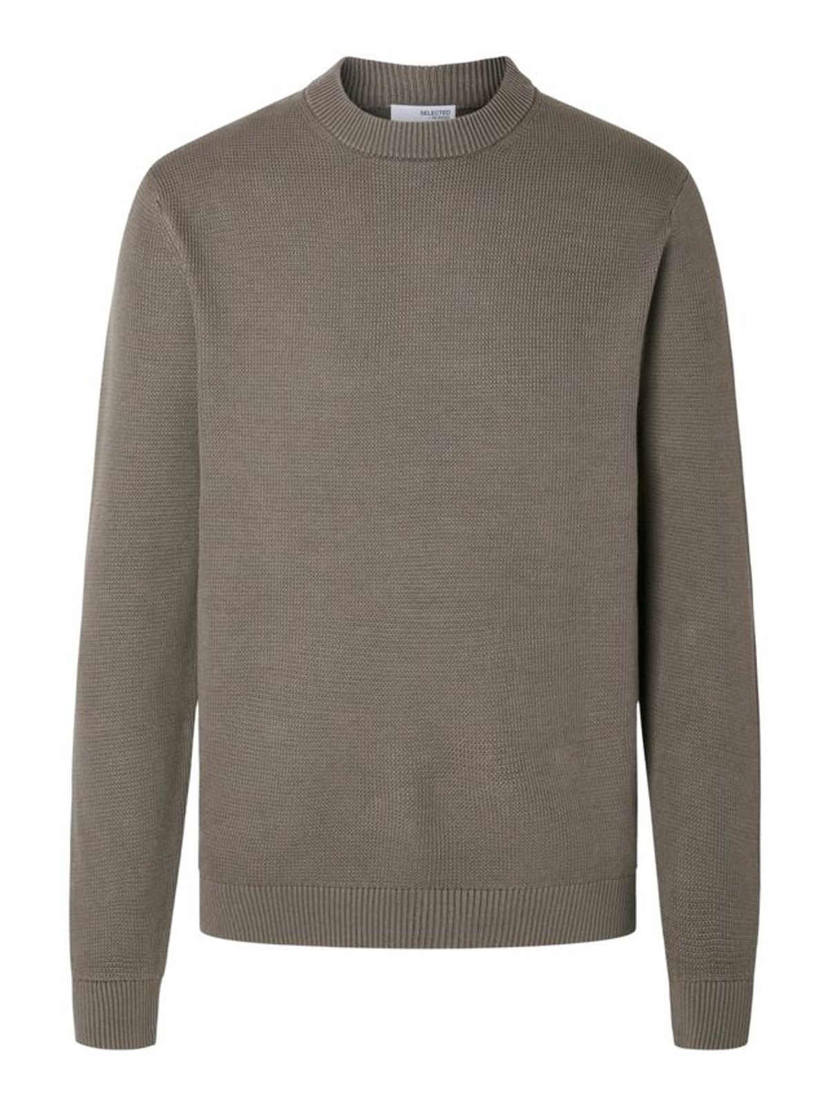 SLHDANE LS KNIT STRUCTURE CREW NECK