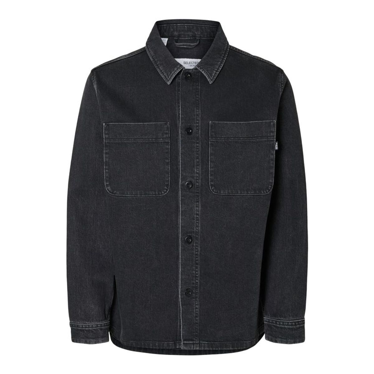 SLHJAKE 3072 BLK WASH OVERSHIRT