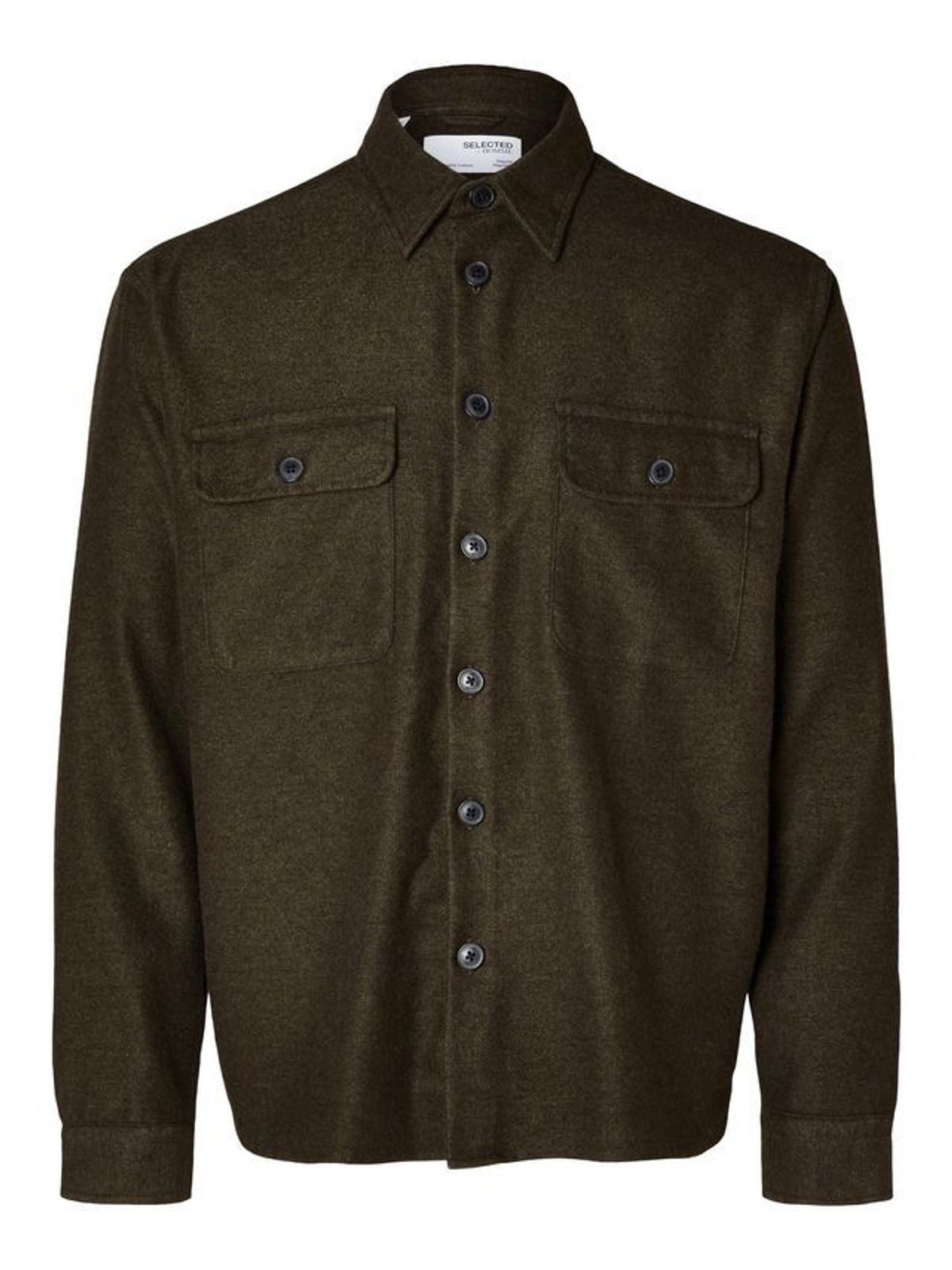 SLHMASON-TWILL OVERSHIRT LS NOOS