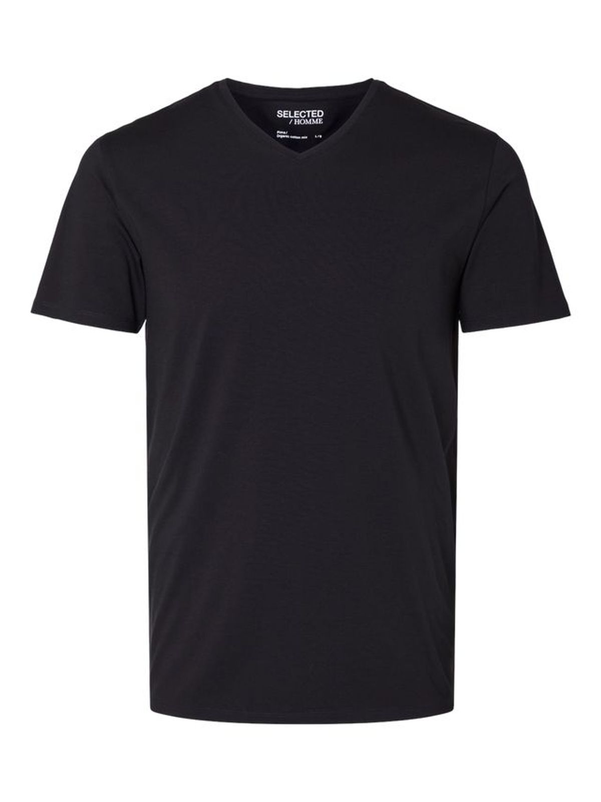 SLHNEWPIMA SS V-NECK TEE B NOO