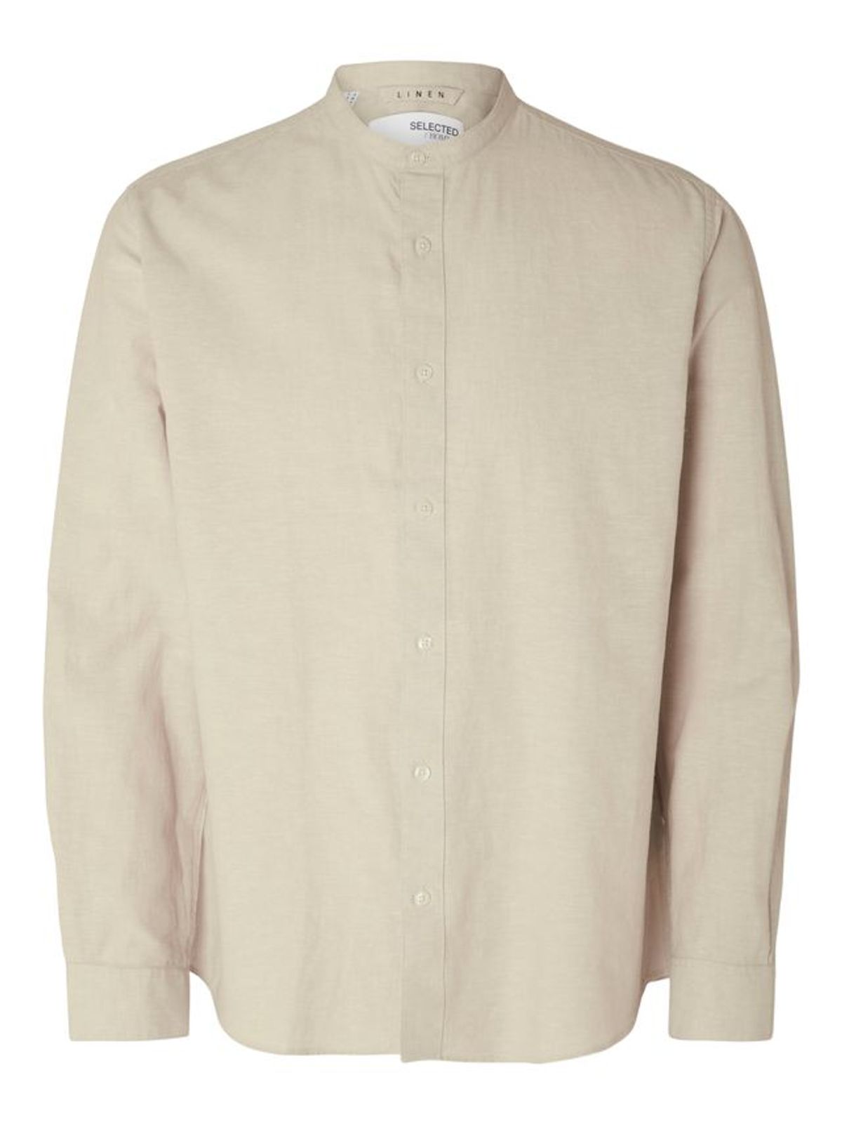 SLHREGNEW-LINEN SHIRT LS CHINA W