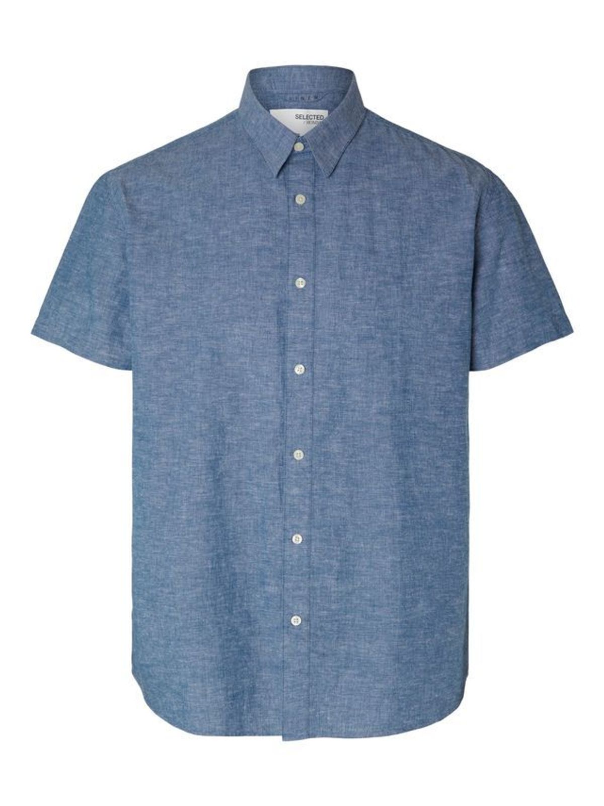 SLHREGNEW-LINEN SHIRT SS CLASS