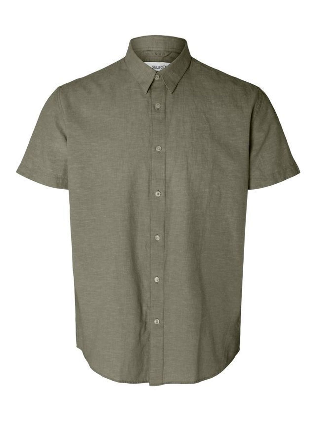 SLHREGNEW-LINEN SHIRT SS CLASS