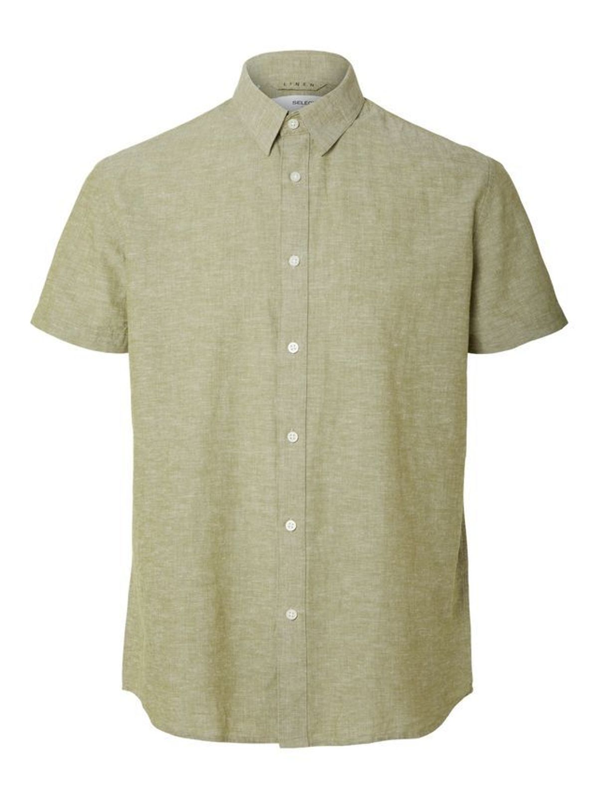 SLHREGNEW-LINEN SHIRT SS CLASS