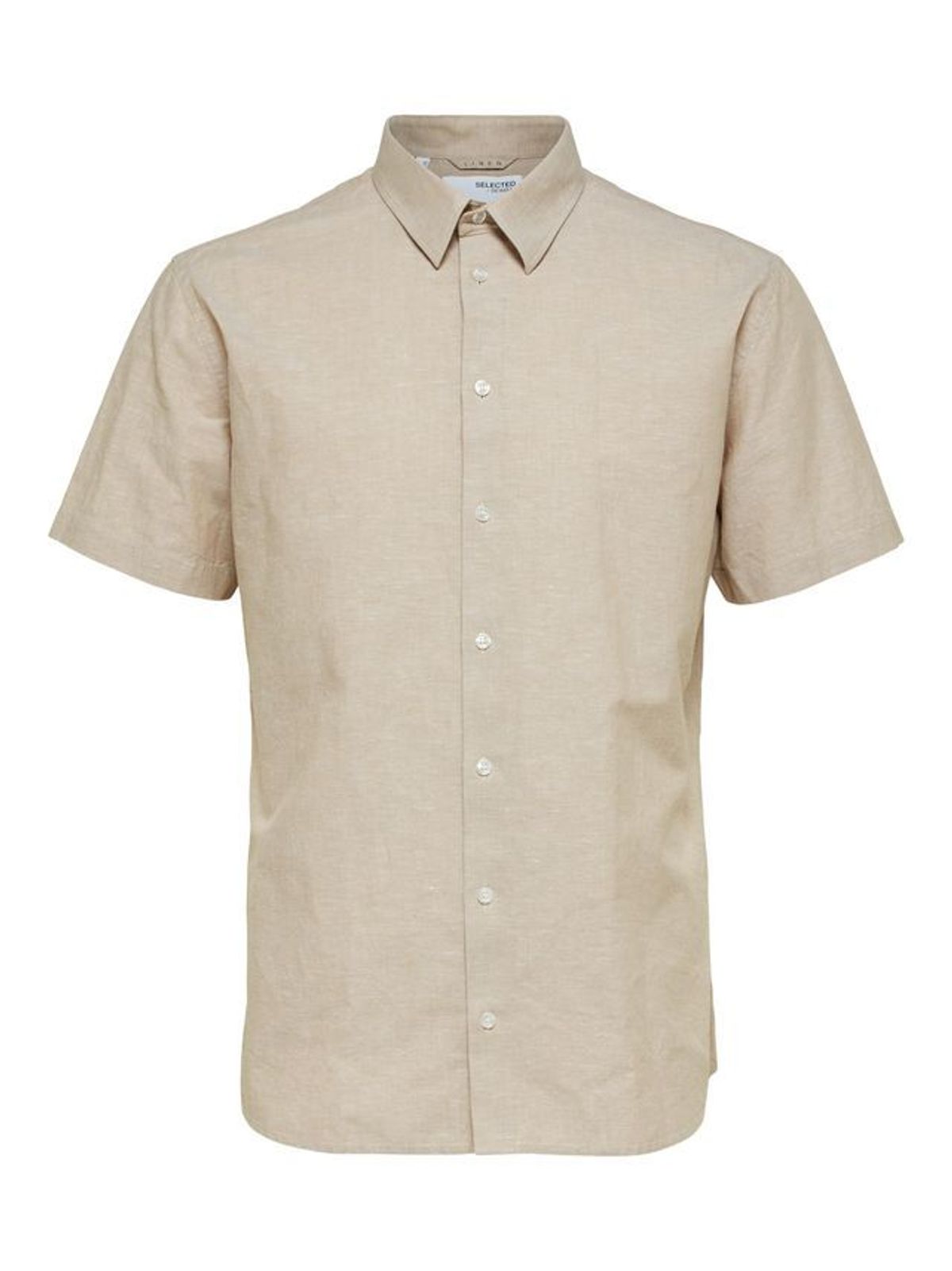 SLHREGNEW-LINEN SHIRT SS CLASS