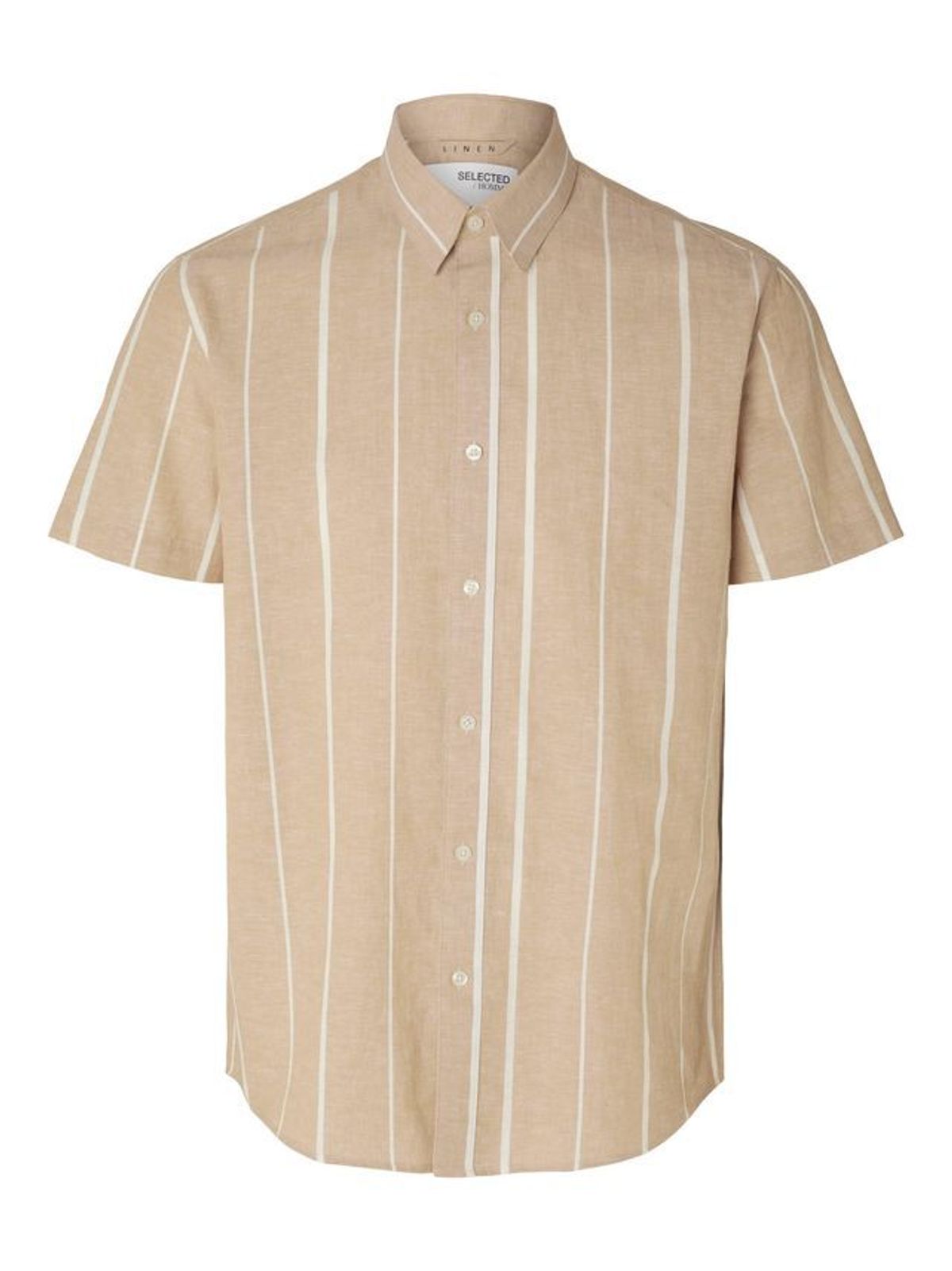 SLHREGNEW-LINEN SHIRT SS CLASS