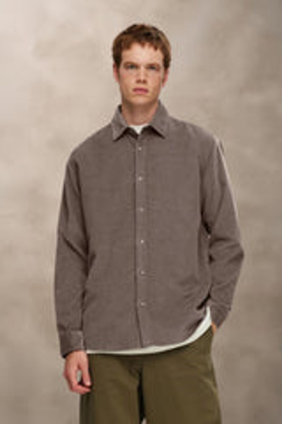 SLHREGOWEN-CORD SHIRT LS