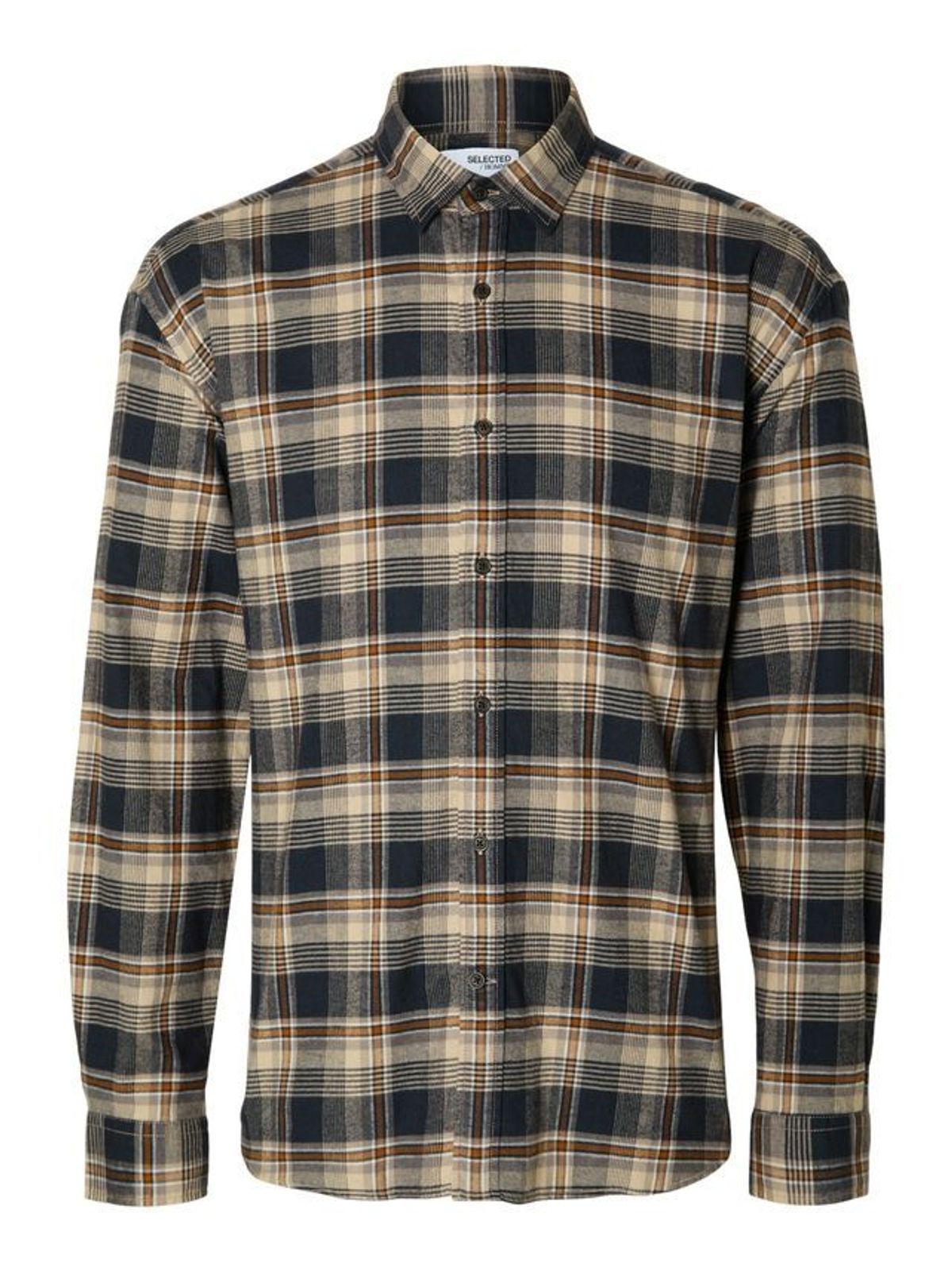 SLHREGOWEN-FLANNEL SHIRT LS CHECK W