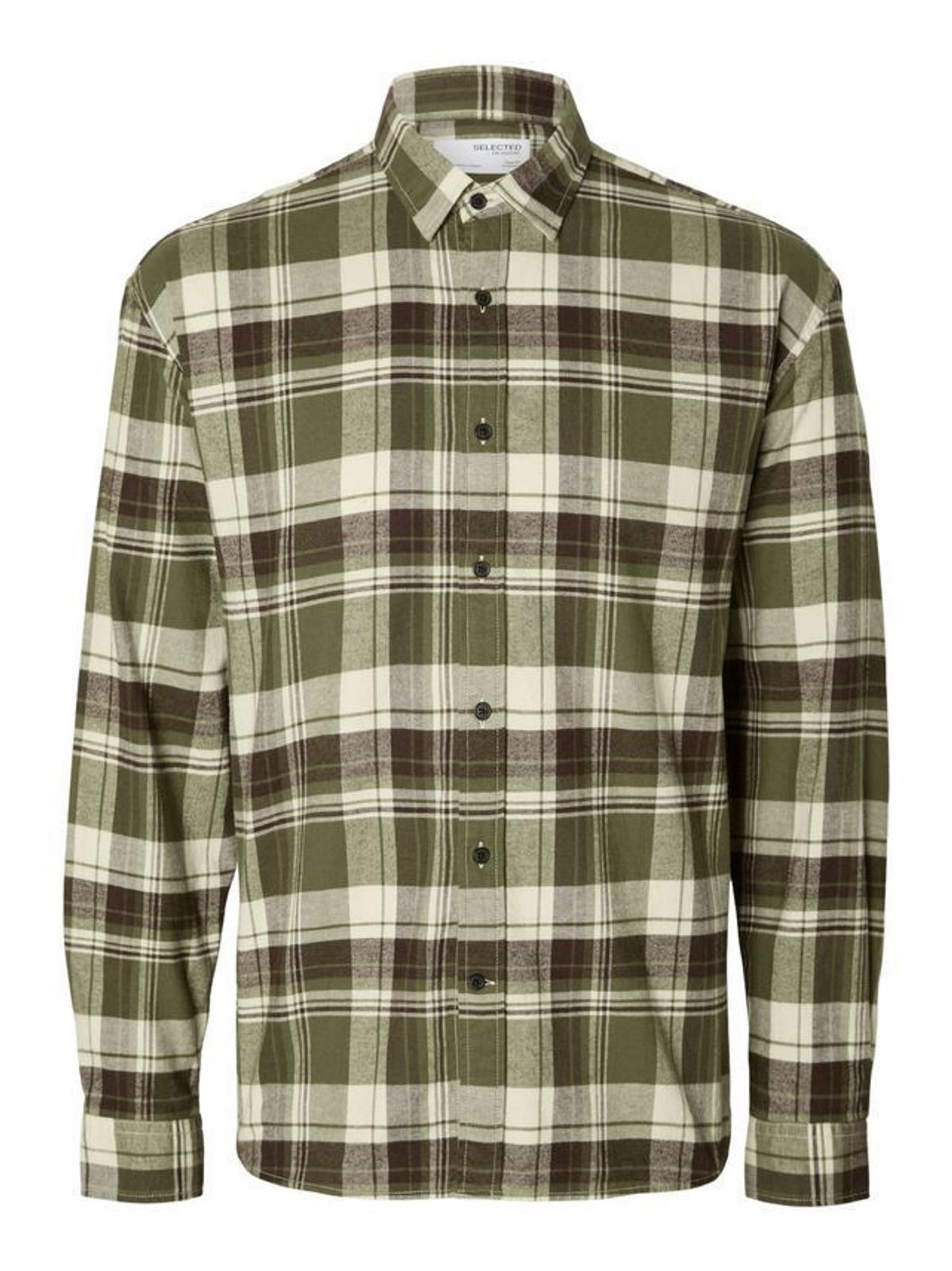 SLHREGOWEN-FLANNEL SHIRT LS CHECK W