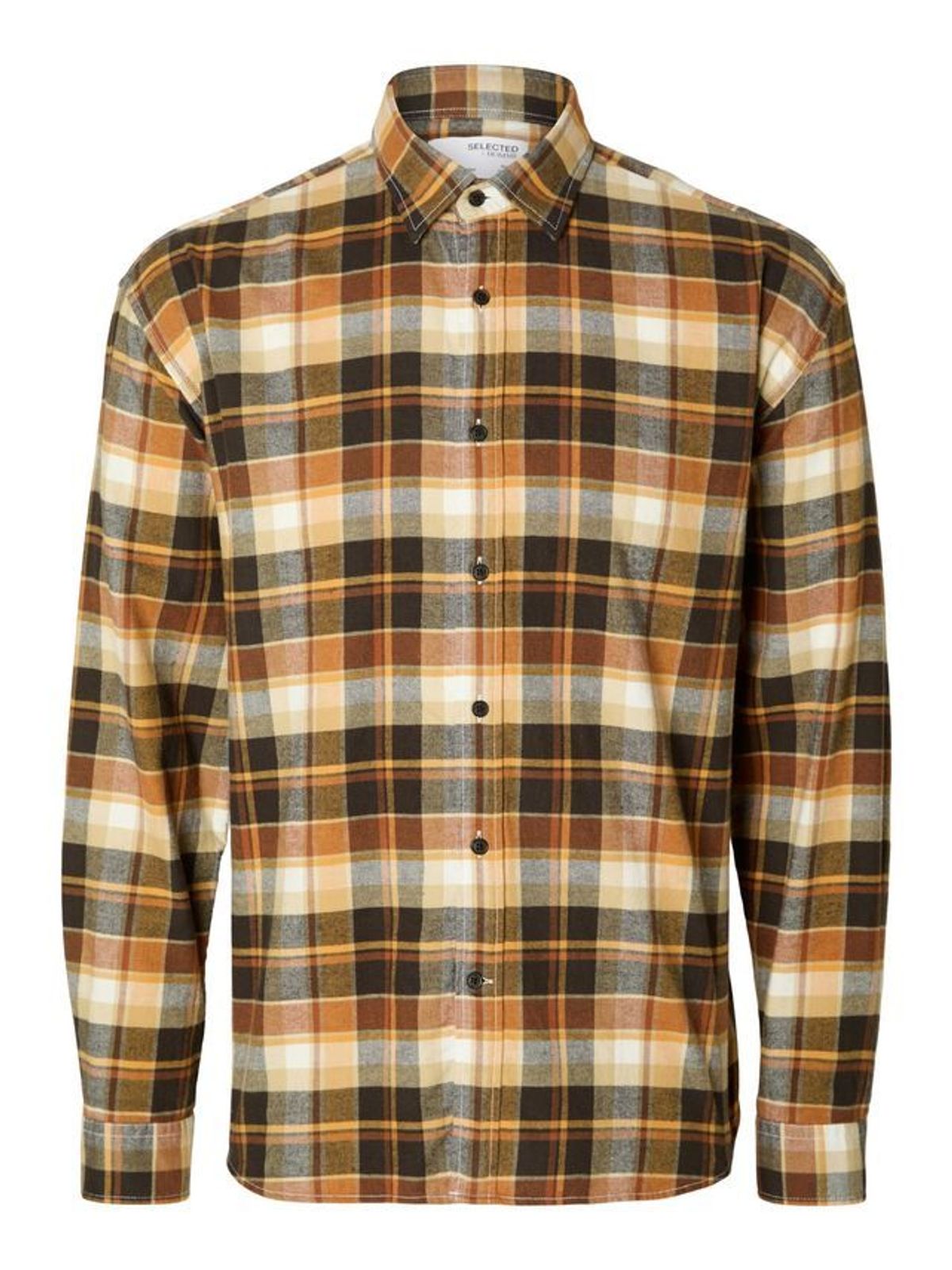 SLHREGOWEN-FLANNEL SHIRT LS CHECK W