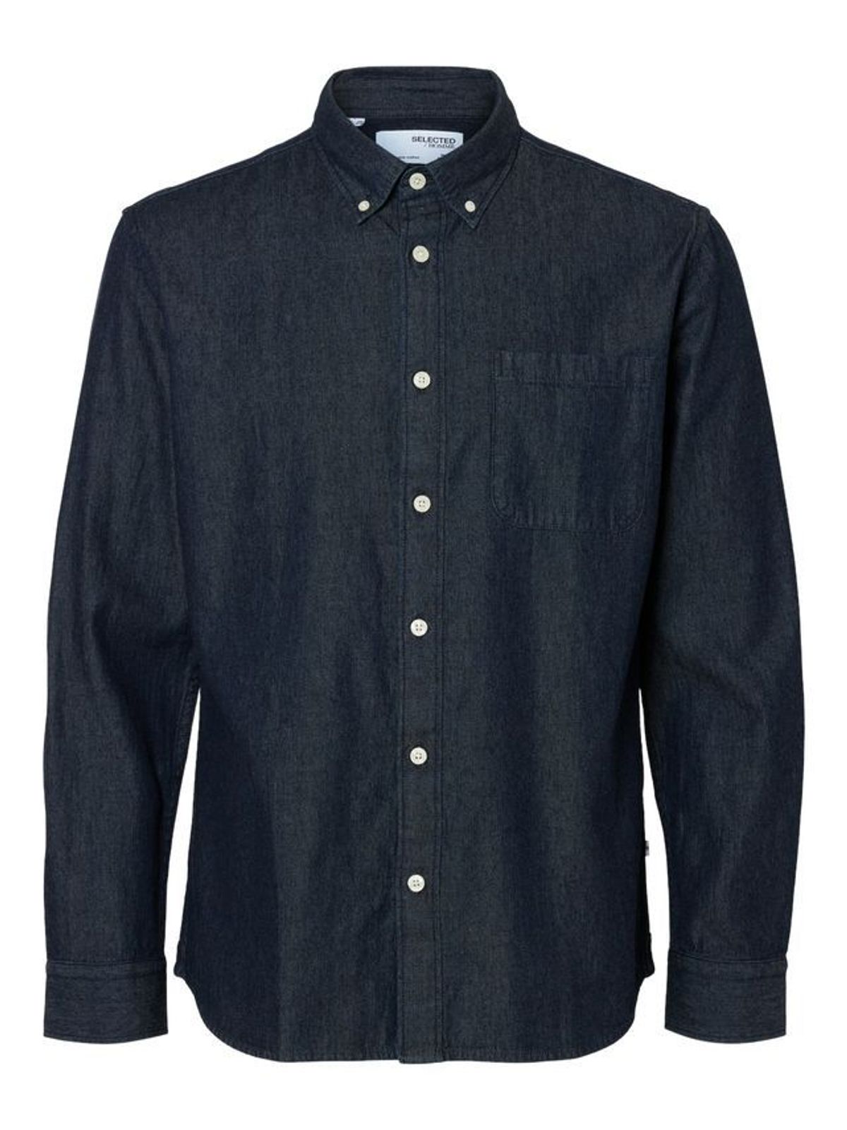 SLHREGRICK-DENIM-NEW SHIRT LS NOOS