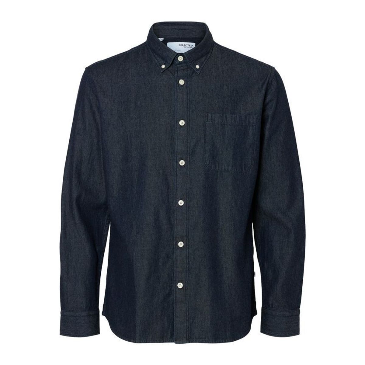 SLHREGRICK-DENIM-NEW SHIRT LS NOOS