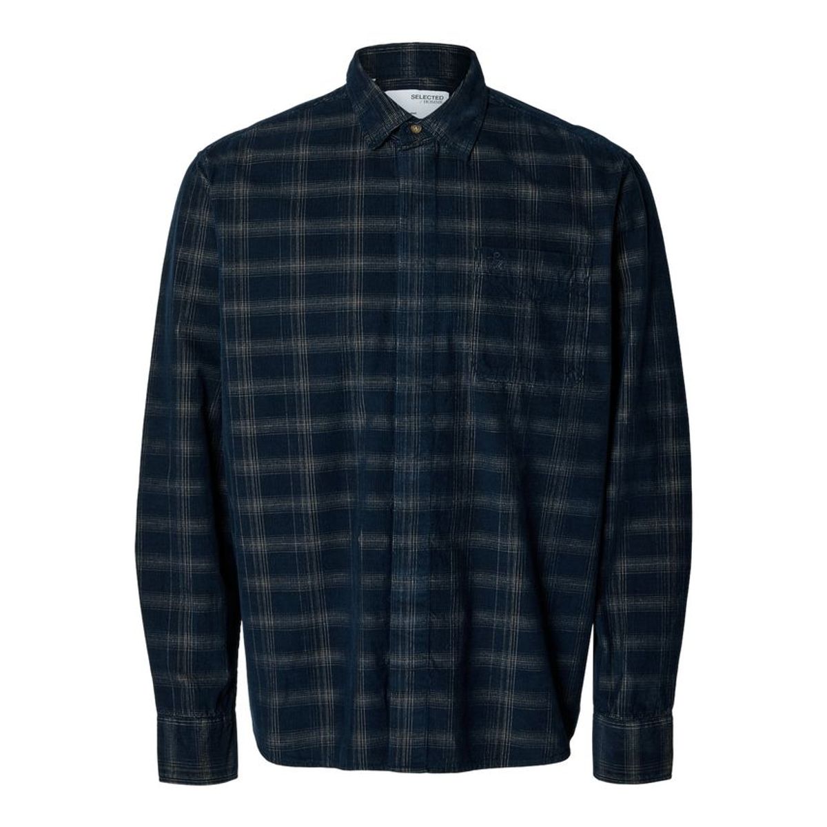 SLHRELAX-CORD CHECK SHIRT LS