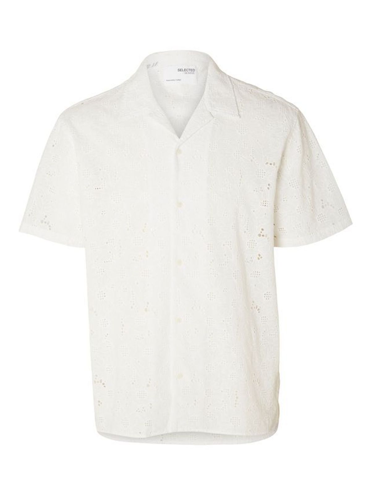 SLHRELAX-JAX SHIRT SS BRODERIE