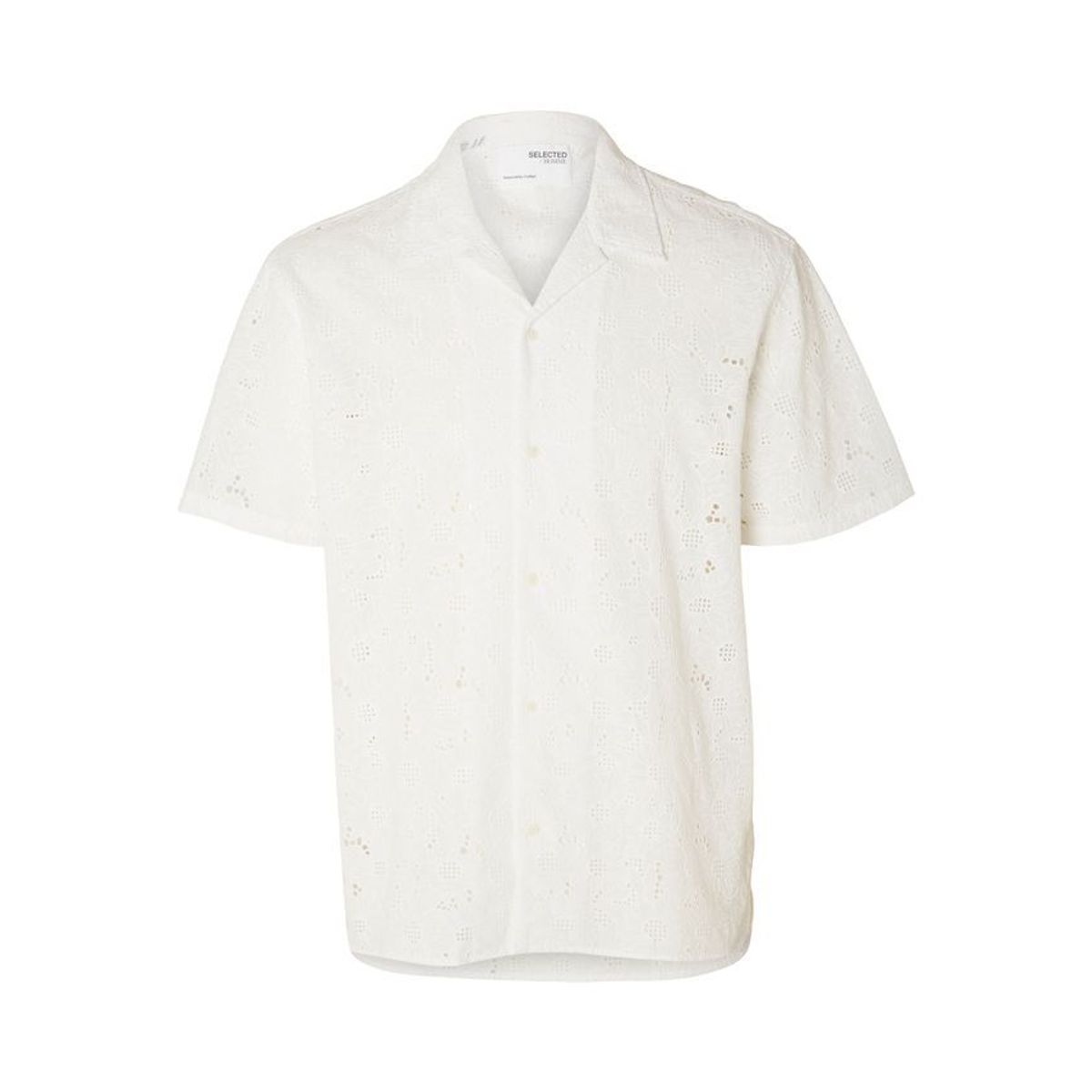 SLHRELAX-JAX SHIRT SS BRODERIE