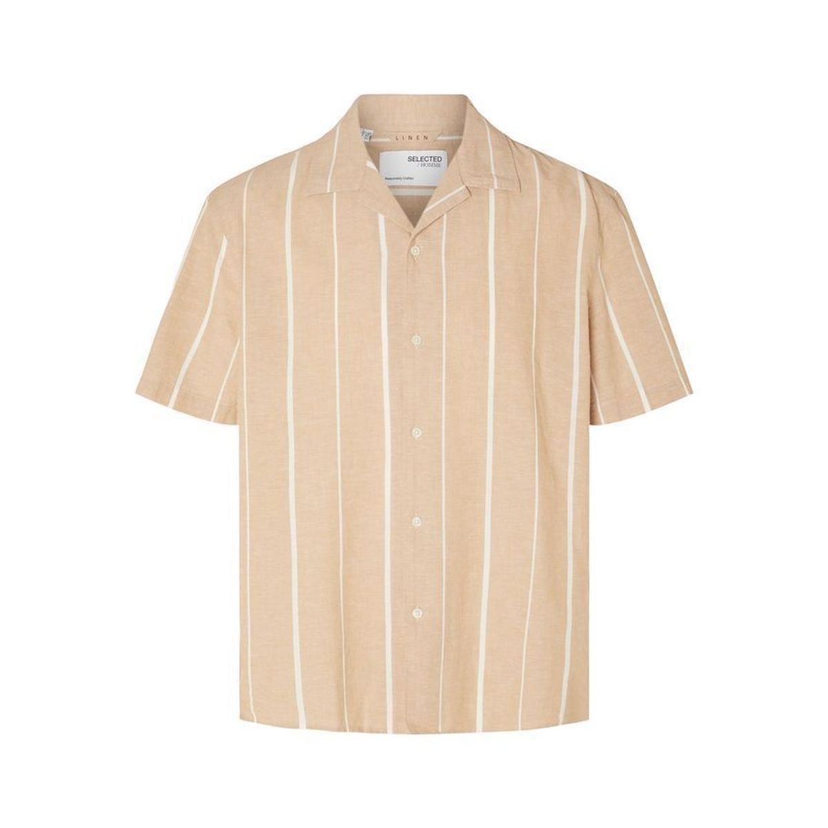 SLHRELAXNEW-LINEN SHIRT SS RESORT