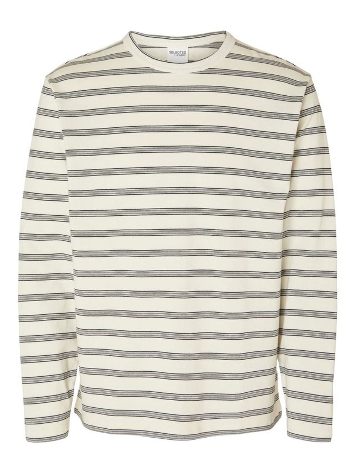 SLHRELAXSHAWN STRIPE CREW NECK SWEA