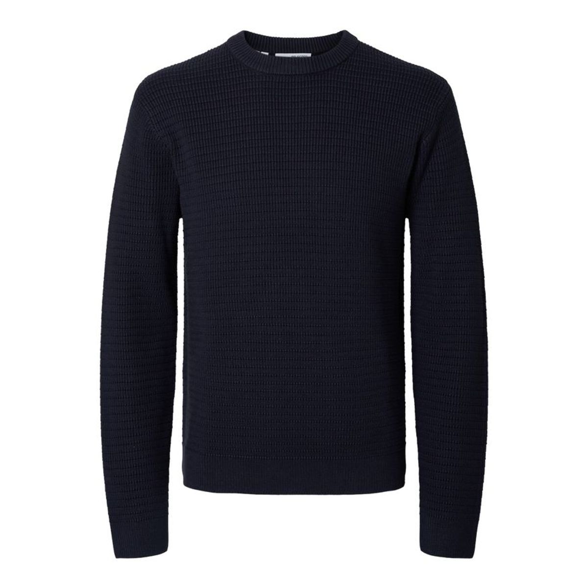 SLHTHEO LS KNIT STRUCTURE CREW NECK