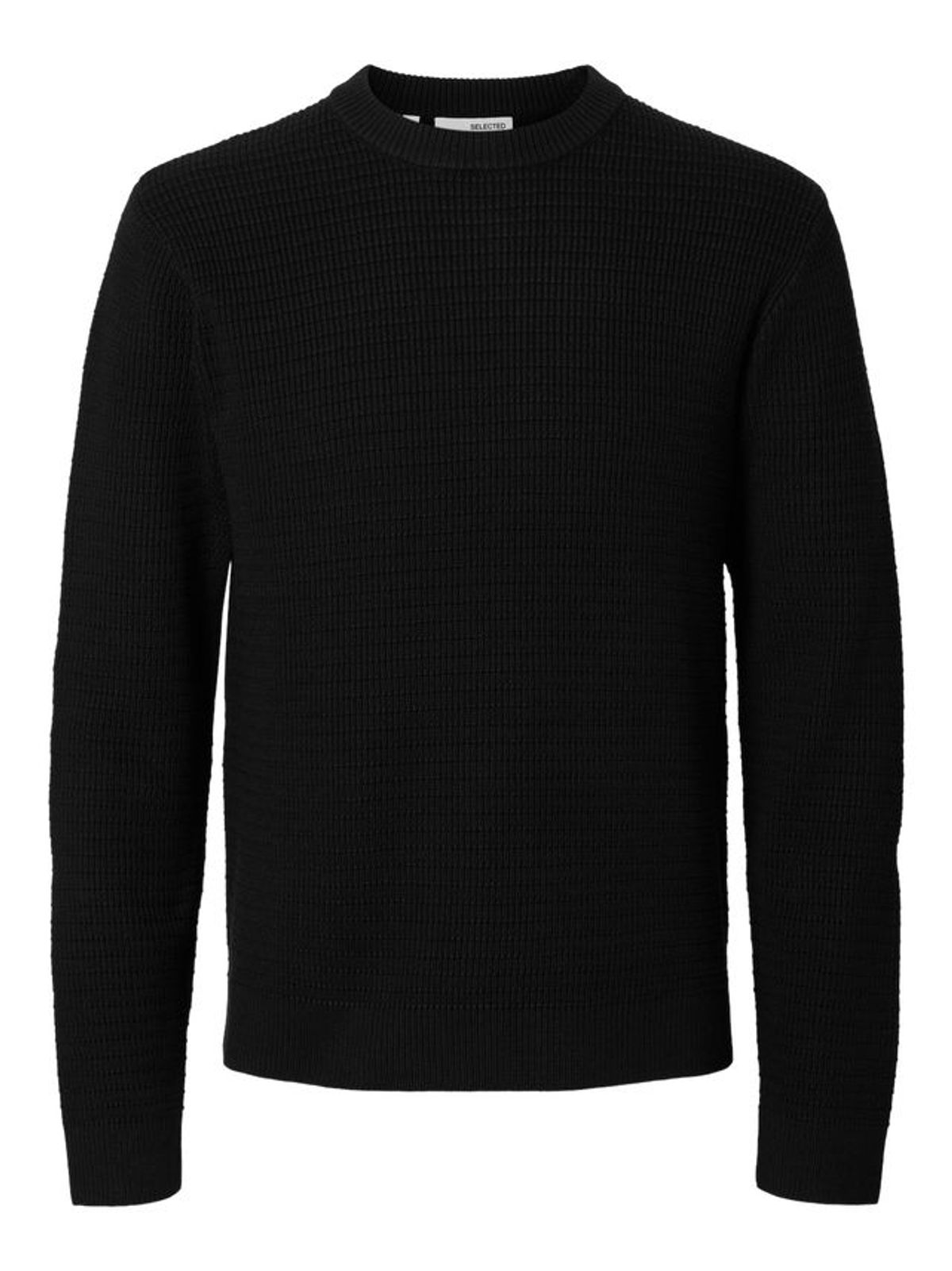 SLHTHEO LS KNIT STRUCTURE CREW NECK