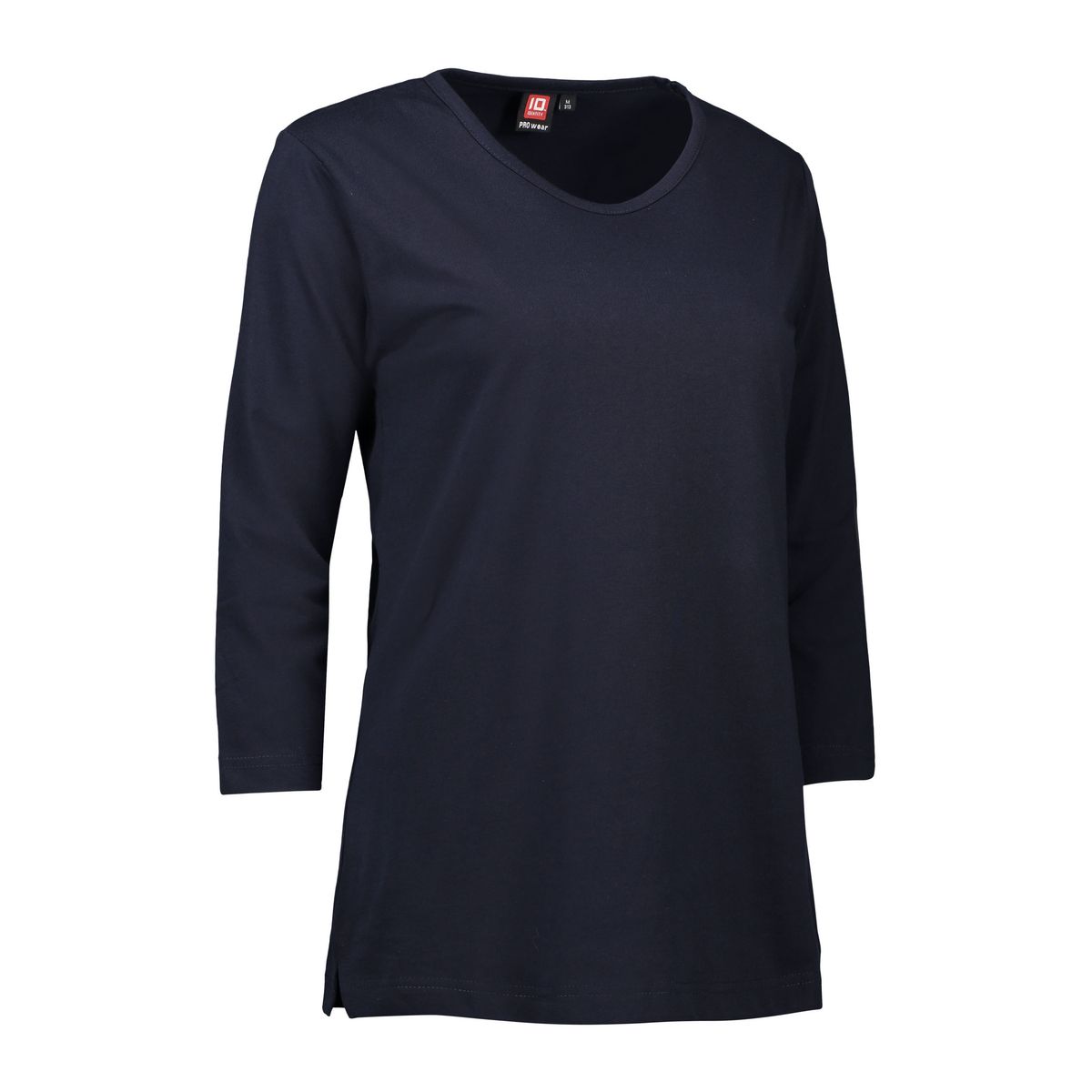 Slidstærk 3/4-ærmet dame t-shirt i navy - 2XL