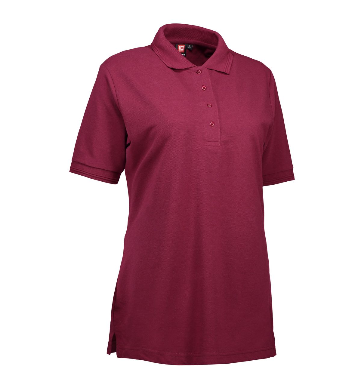 Slidstærk dame polo t-shirt i bordeaux - 2XL