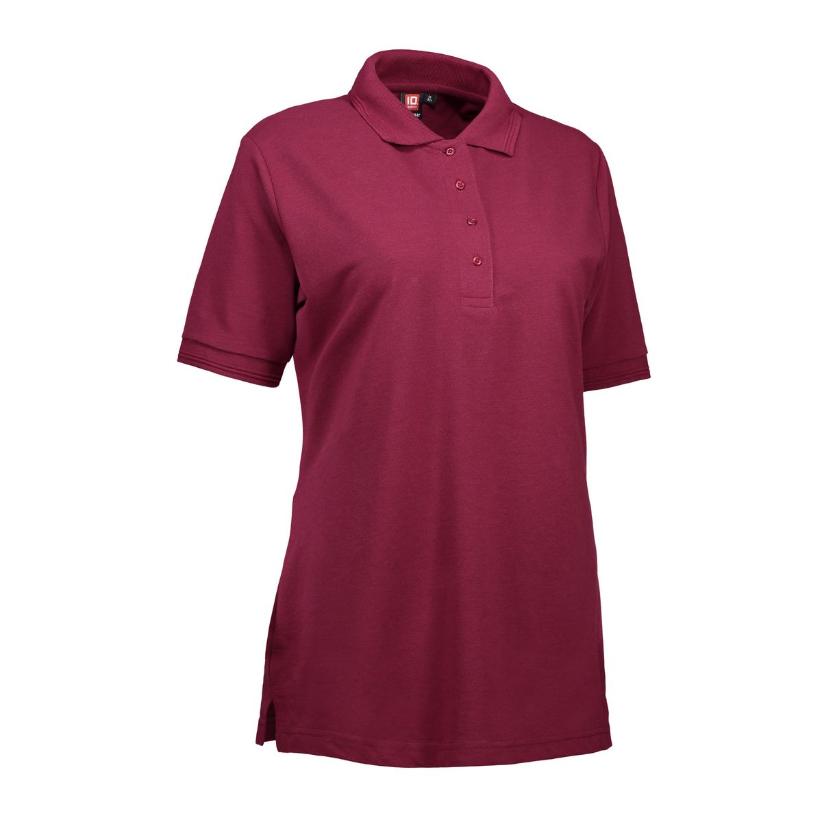 Slidstærk dame polo t-shirt i bordeaux - S