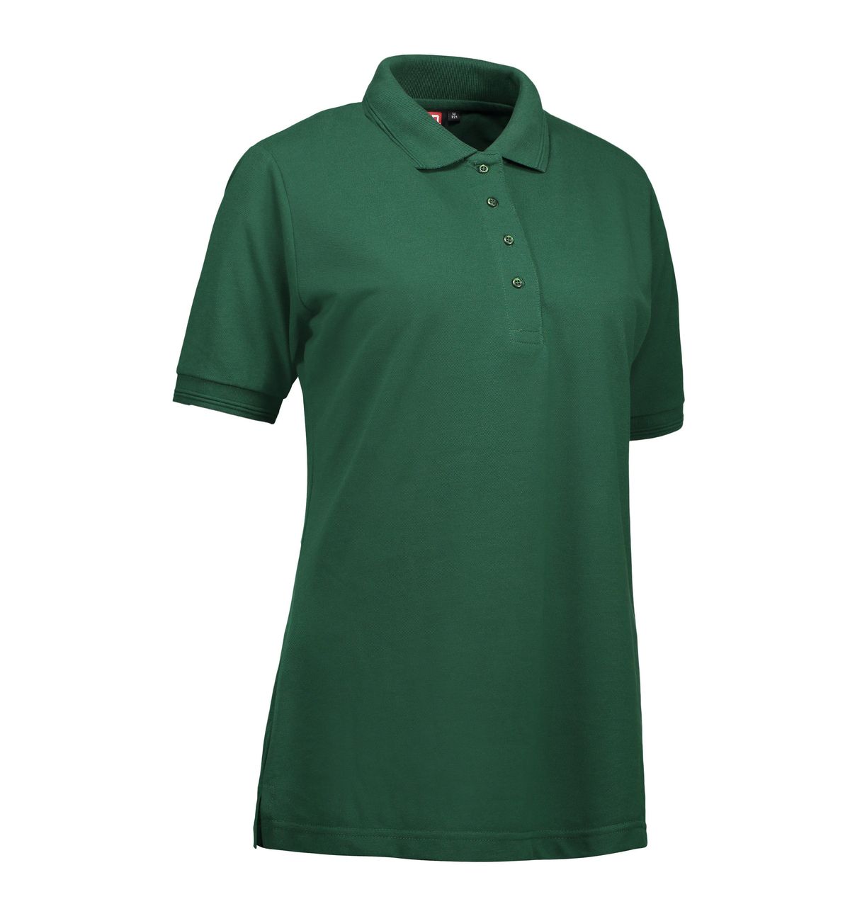 Slidstærk dame polo t-shirt i flaskegrøn - 2XL