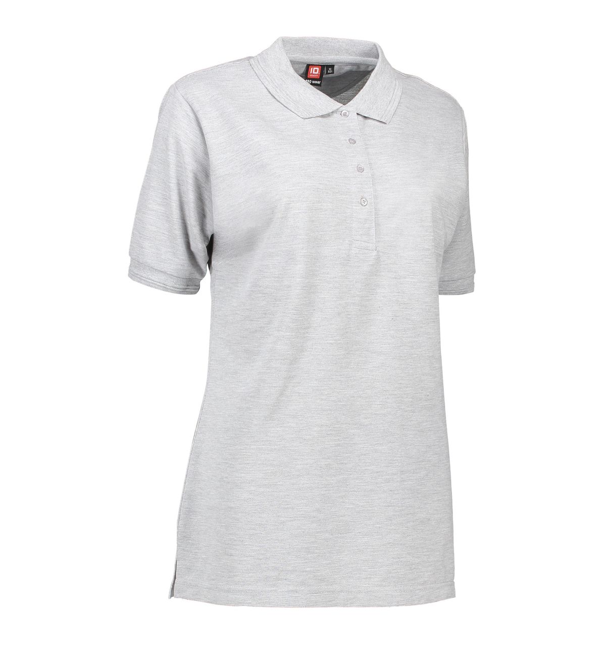 Slidstærk dame polo t-shirt i grå - 3XL