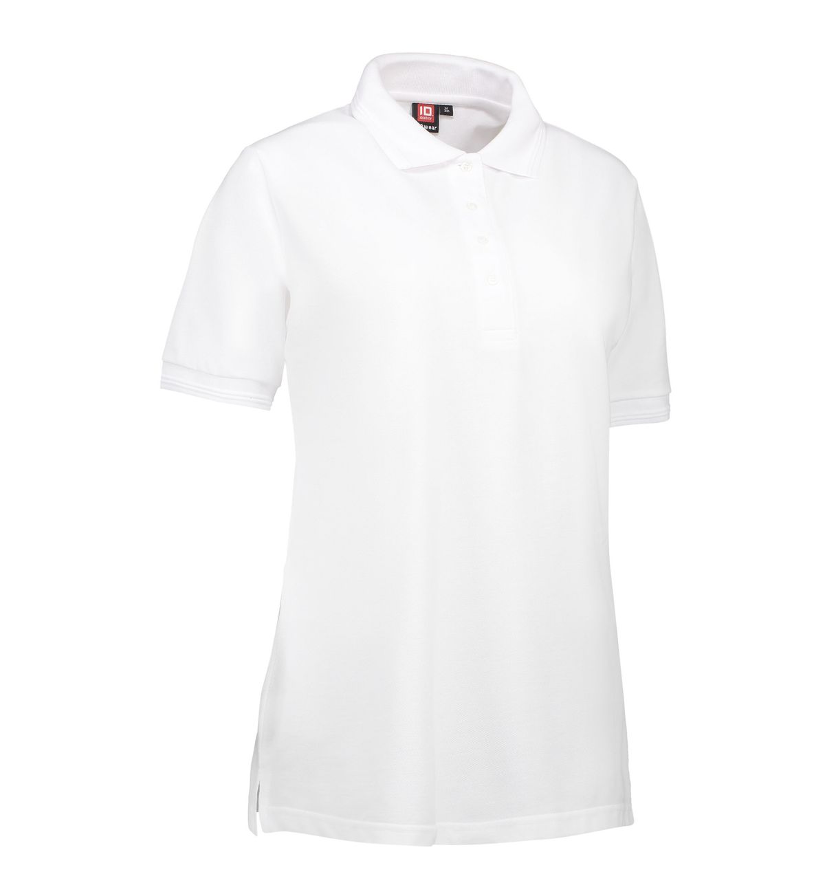 Slidstærk dame polo t-shirt i hvid - 2XL