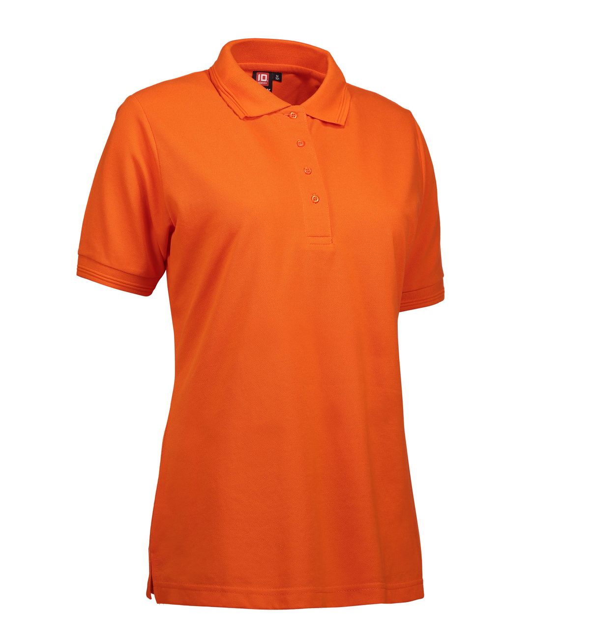 Slidstærk dame polo t-shirt i orange - 4XL