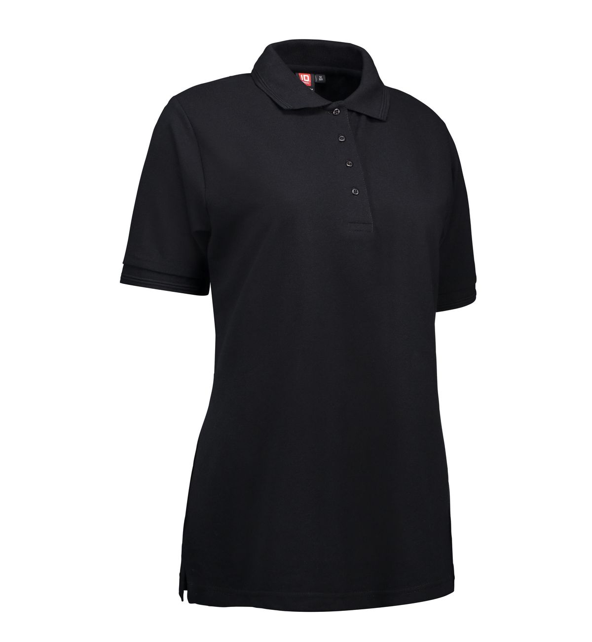 Slidstærk dame polo t-shirt i sort - 2XL